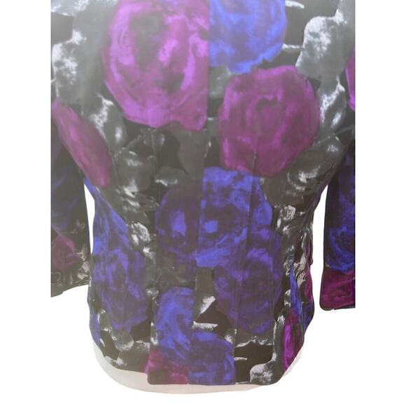 Michael Kors Floral Blazer Woman's Petite‎ Small - Picture 3 of 5